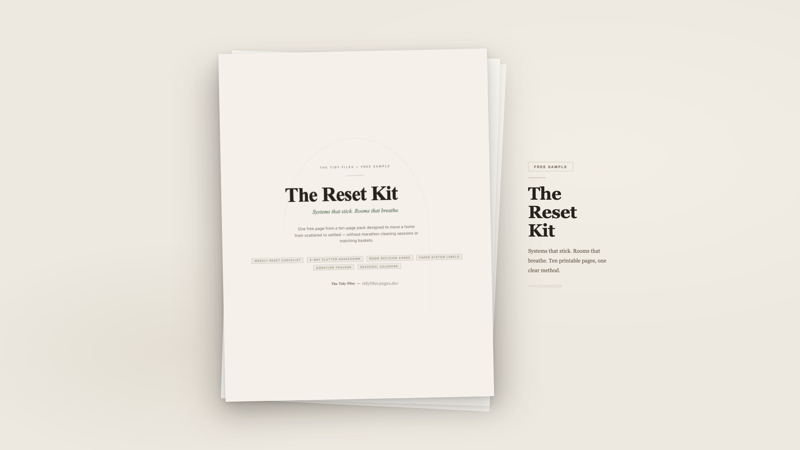 The Reset Kit preview