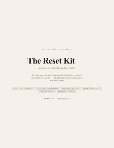The Reset Kit preview